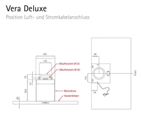 Silverline Vera Deluxe 70 cm VEBW 710 EA Wandhaube. Mit 5 Jahren Garantie!