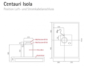 Silverline Centauri Isola 90 cm CTI 900 EA Edelstahl Inselhaube. Mit 5 Jahren Garantie!