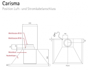 Silverline Carisma 60 cm CRW 600 E Edelstahl Wandhaube. Mit 5 Jahren Garantie!