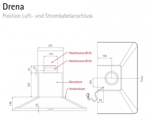 Silverline Drena 60 cm DRW 600 E Edelstahl Wandhaube. Mit 5 Jahren Garantie!