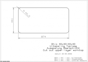 Reginox Ohio 40x40 + 40x40, als Auflagesple, flchenbndige Sple oder Unterbausple einbaubar