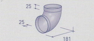 berbel 90-Bogen 125 rund