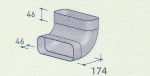 berbel 90-Bogen senkrecht 150 flach