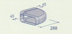 berbel 90-Bogen waagerecht 150 flach