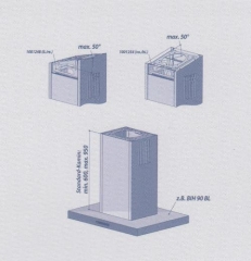 berbel winkelverstellbare Deckenkonsole vorne/hinten inkl. Verkleidung