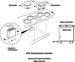 Kppersbusch EKWI 3740.0 W Waben-Induktions-Kochfeld, mit 5 Jahren Garantie