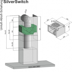 Silverline SilverSwitch-Set SSD-W26R fr Wandhauben