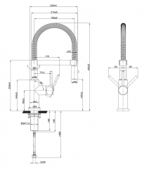 Villeroy & Boch Armatur Steel Expert Compact Window, Edelstahl massiv, 929900LC