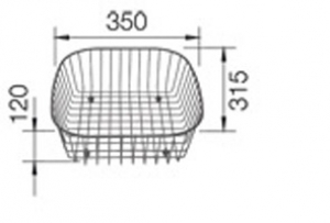 BLANCO Geschirrkorb aus Edelstahl, 514238