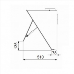 Falmec Quasar, Design, Edelstahl/Schwarz, 60 cm, Wandhaube, mit 5 Jahren Garantie