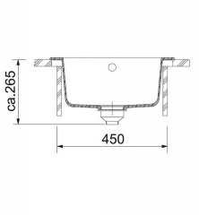 Franke Pamira ROG 610-41 Fragranit DuraKleen Plus, Siebkorb Stopfen, Farbe Steingrau, 114.0009.542, 10885