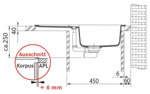 Franke Strata STG 614-78 Fragranit DuraKleen Plus, Siebkorb Excenter, Farbe Steingrau, 114.0303.682, 11310