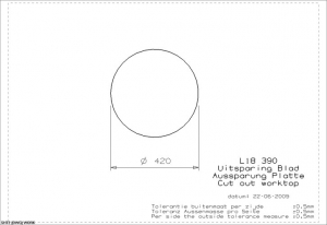 Reginox L18 390 OKG, als Auflagesple, flchenbndige Sple und Unterbausple einbaubar