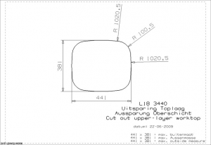 Reginox L18 3440 OKG, als Auflagesple, flchenbndige Sple und Unterbausple einbaubar