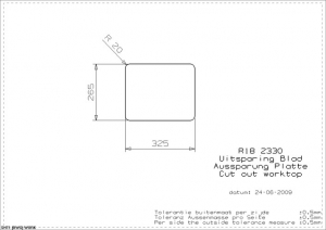 Reginox R18 2330 OSK, als Auflagesple einbaubar