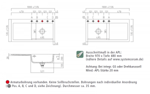 Systemceram KeraDomo MERA 100 SL in Alu (matt), mit 5 Jahren Garantie