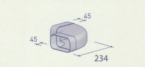 berbel 90-Bogen waagerecht 125 flach