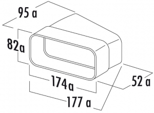 Naber COMPAIR MF-RBH 125 Rohrbogen horizontal 15, 4033012