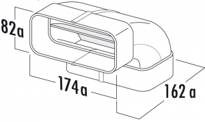 Naber COMPAIR MF-RBV 125 Rohrbogen vertikal 90, 4033013