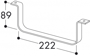 Naber COMPAIR F-RSS 150 Flachkanalhalterung, 4043019