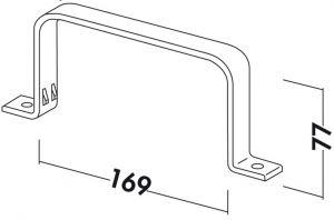 Naber COMPAIR MF-RSS 125 Flachkanalhalterung, 4033025