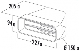 Naber COMPAIR F-UR 150 Umlenkstck 90, 4043002