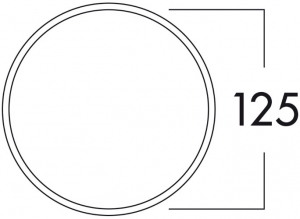 Naber COMPAIR K-Klima-R 125/125 Mauerkasten, wei, 4021073