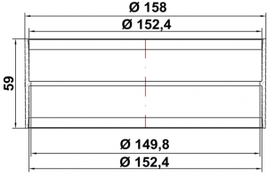 Naber COMPAIR R-VBS 150 Rohrverbinder round, 4052017