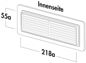 Naber COMPAIR  T-ZUL-GI 125 Breitkanal-Zuluft-Gitterhaube, ziegelrot, 4021106