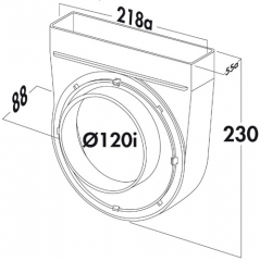 Naber COMPAIR T-UR-EX 125 Umlenkstck 90, exzentrisch, 4021086