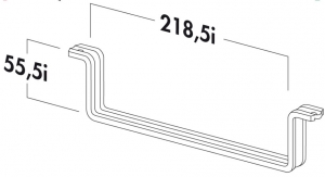 Naber COMPAIR T-RSS 125 Flachkanalhalterung, 4021130