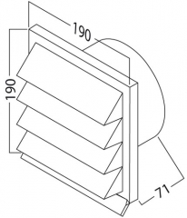 Naber COMPAIR K-Jal 100 Auenjalousie, wei, 4011076