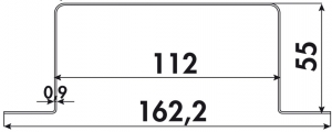 Naber COMPAIR N-RSS 100 Flachkanalhalterung, 4011045