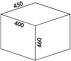 Naber Selectakit Cox Base 460 R / 450-1, Abfallsystem Frontauszug, Vollauszug, 8012444