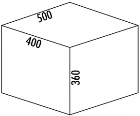 Naber Selectakit Cox Base 360 S/500-2, Abfallsystem Frontauszug, Vollauszug, hellgrau, 8012303