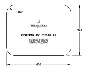 Villeroy & Boch Cisterna 60C, Farbe KD Fossil, Classicline