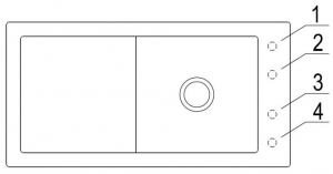 Villeroy & Boch Timeline 60 flat, Farbe i4 Graphit, Classicline