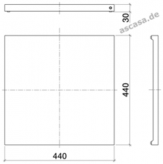 Dornbracht Schneidbrett, Kunststoff, schwarz, 84700000-13