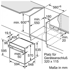 Neff BCA1502 / B1DCA0AN0, Einbaubackofen mit CircoTherm, EEK: A, mit 5 Jahren Garantie!