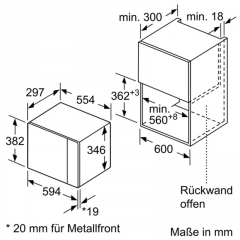 Neff HWB23  / HLAWD23N0, Einbau-Mikrowellengert, mit 5 Jahren Garantie!