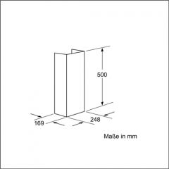 Neff Kaminverlngerung 500 mm Edelstahl  Z5904N0