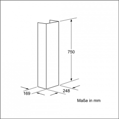 Neff Kaminverlngerung 750 mm Edelstahl  Z5904N5