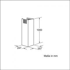 Neff Kaminverlngerung 1000 mm Edelstahl  Z5905N0