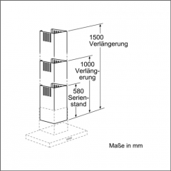 Neff Kaminverlngerung 1000 mm Edelstahl  Z5905N0