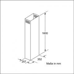 Neff Kaminverlngerung 1600 mm  Z5919N1