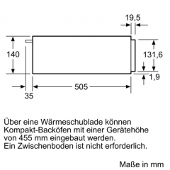 Neff NAH11 / N1AHA01N0, Wrmeschublade, mit 5 Jahren Garantie!