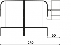 Naber flow 150 Rohrset fr Downdraft, wei, 4043074