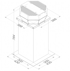 Novy Flachdachmotor 755999, externer Motor, mit 5 Jahren Garantie