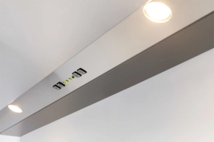 Novy Move'line 693 Flachschirmhaube, Edelstahl, 90cm, mit 5 Jahren Garantie