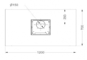 Novy Pro'line 7256 Inselhaube Extern, Edelstahl, 120cm, mit 5 Jahren Garantie